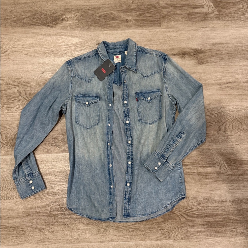 Levi's Blue Casual Button Down Shirt